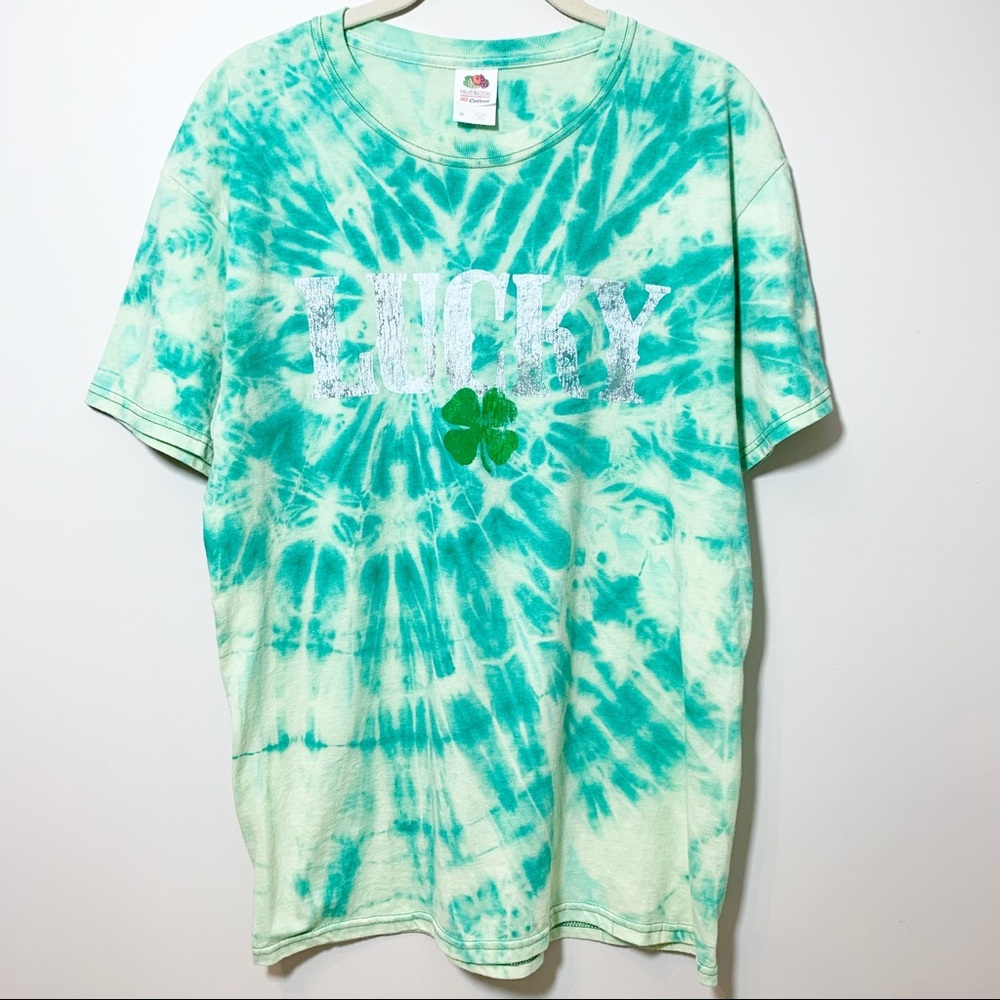 Custom Tie Dyed Lucky T-Shirt